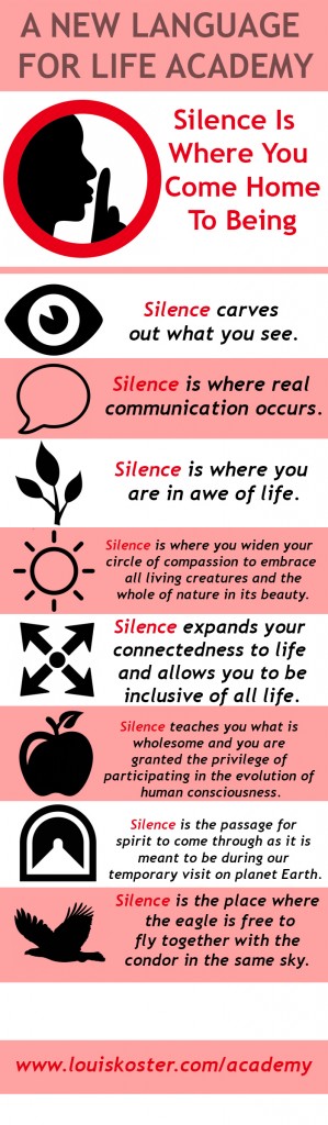 Silence Is Where You Come Home to Being - Dr Louis Koster Silence Is Where You Come Home to Being - Dr Louis Koster